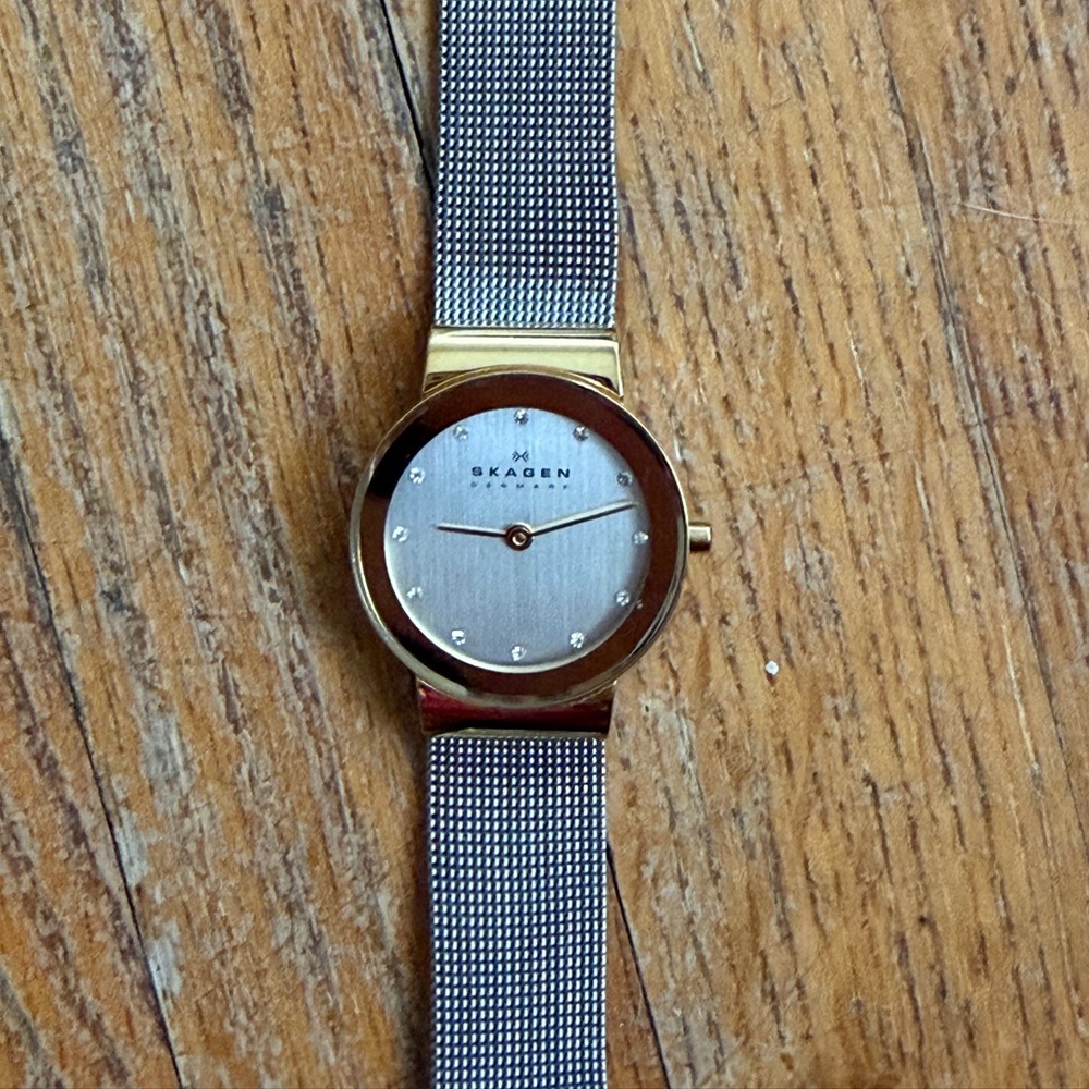 Skagen Women's Watch Two Tone Gold and Silver